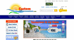 Desktop Screenshot of customsunscreenstore.com