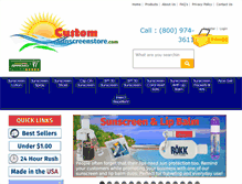Tablet Screenshot of customsunscreenstore.com